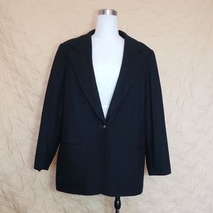 Requirements WOOL Black Blazer Dress Suit Jacket